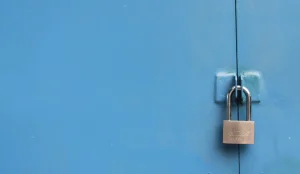 How to protect your business data in the age of AI - silver padlock